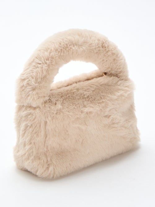 Borsa effetto pelliccia sintetica - Kiabi