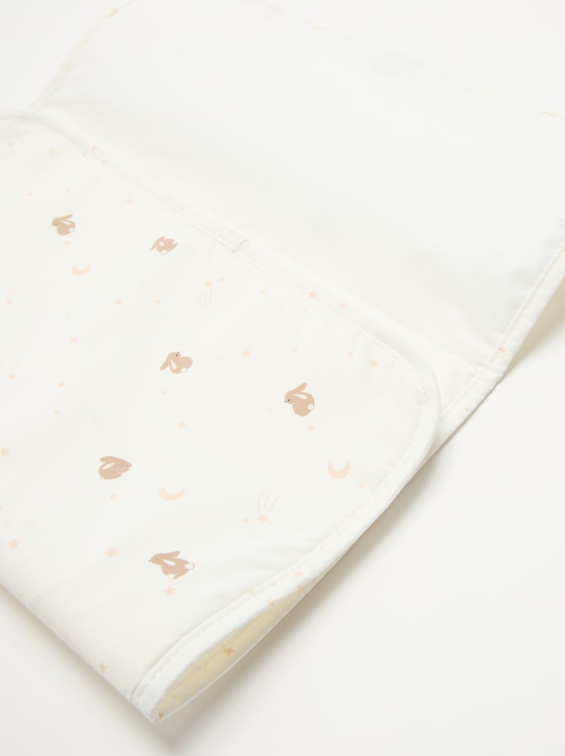 Borsa fasciatoio con materassino fasciatoio interno e attacco per passeggino Bianco - Kiabi