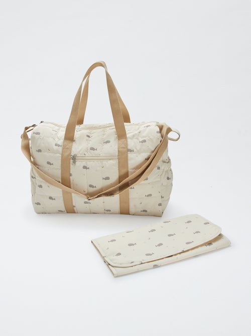 Borsa fasciatoio con stampa e tappetino incluso - Kiabi