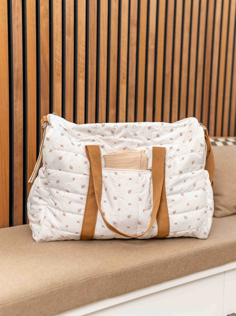 Borsa fasciatoio con tappetino e attacco per passeggino BIANCO - Kiabi
