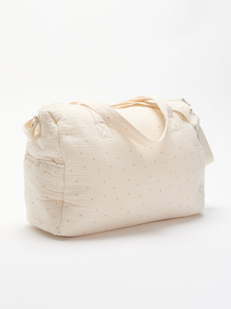 Borsa fasciatoio con tasche esterne e interne Beige - Kiabi