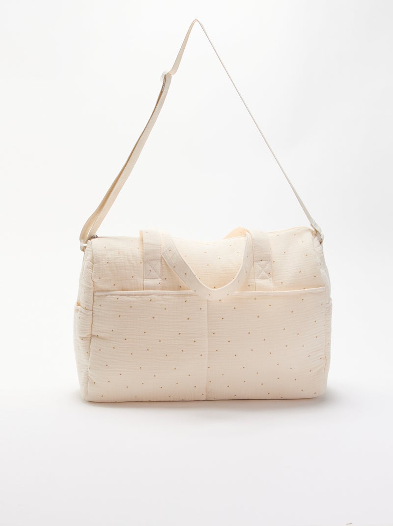 Borsa fasciatoio con tasche esterne e interne Beige - Kiabi