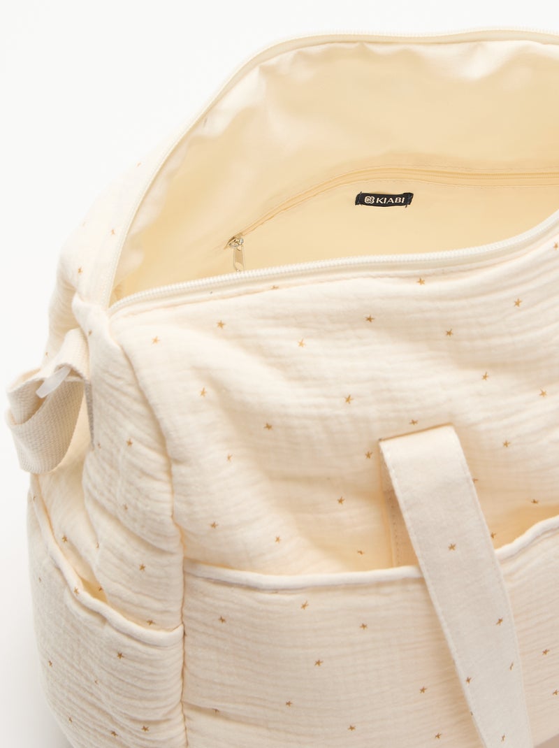 Borsa fasciatoio con tasche esterne e interne Beige - Kiabi