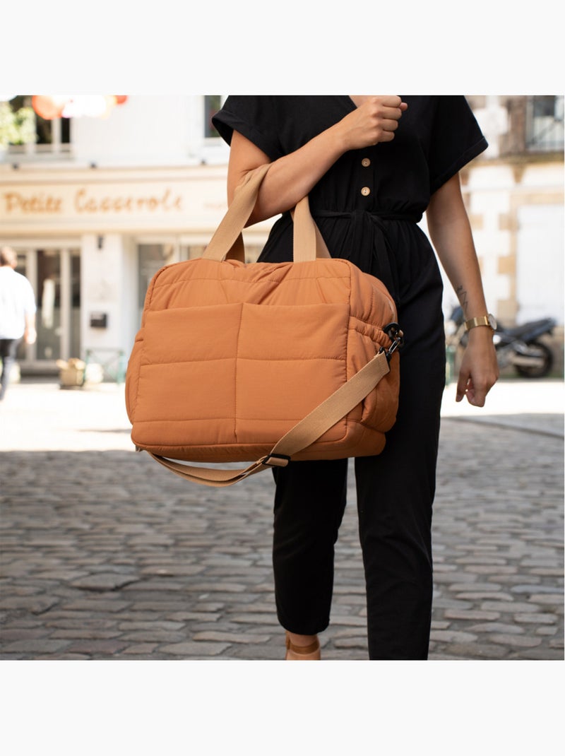 Borsa fasciatoio imbottita Thermobaby PLUMEA con 3 tasche termiche e tappetino Marrone - Kiabi