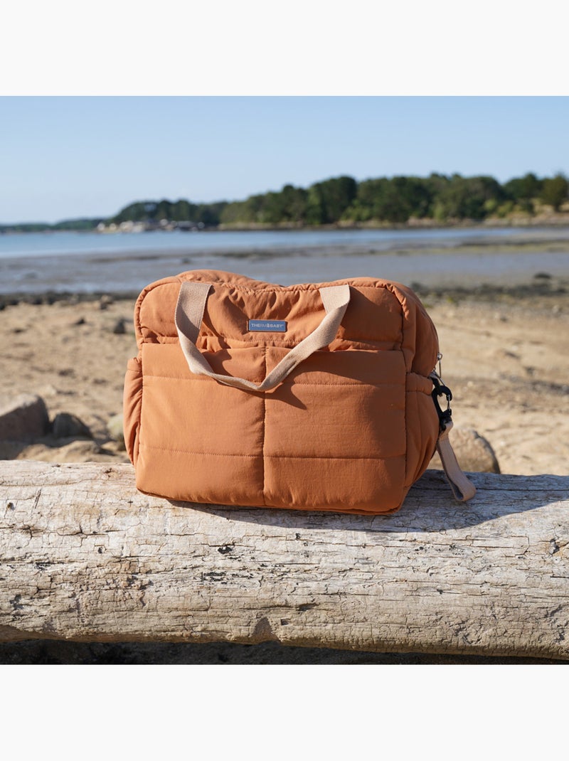 Borsa fasciatoio imbottita Thermobaby PLUMEA con 3 tasche termiche e tappetino Marrone - Kiabi