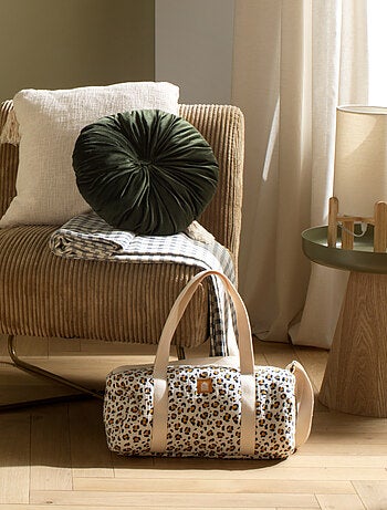 Borsa bowling in garza di cotone con stampa - SAUTHON