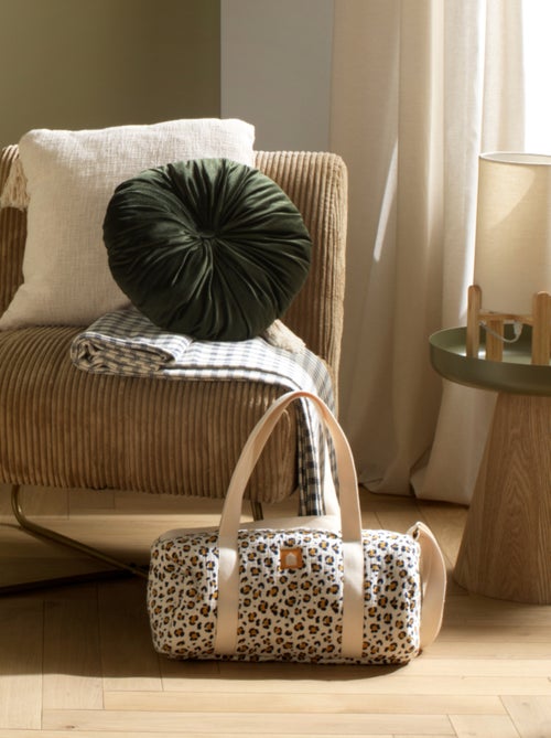 Borsa fasciatoio stile bowling in garza di cotone con fantasia - SAUTHON - Kiabi