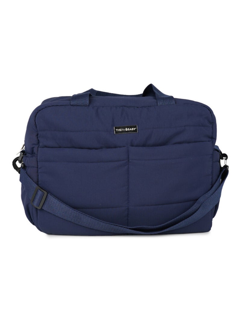 Borsa fasciatoio Thermobaby Plumea imbottita 31,5 L con 3 tasche termiche Blu notte - Kiabi