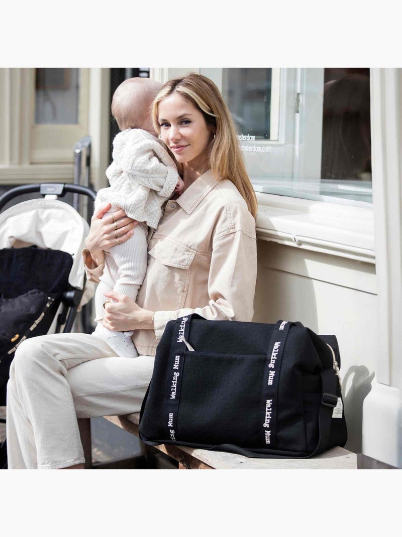 Borsa fasciatoio xl bebè poliestere riciclato | Walking Mum Nero - Kiabi