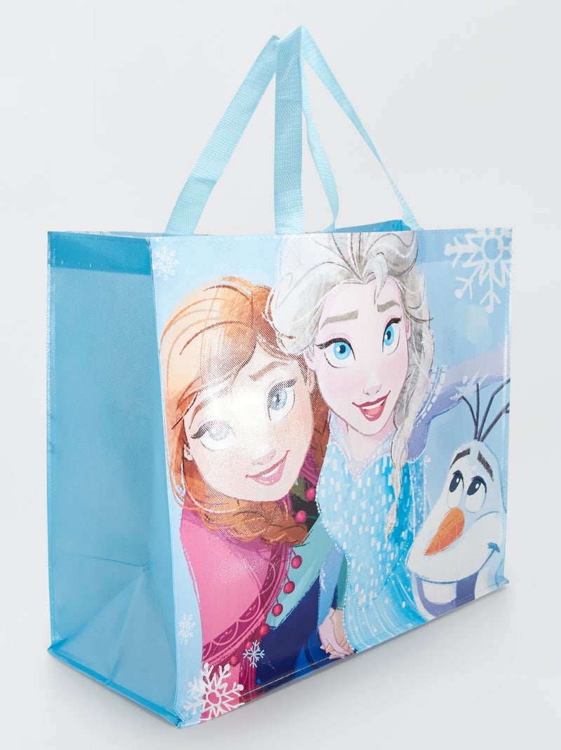Borsa grande stile shopper 'Frozen' blu - Kiabi