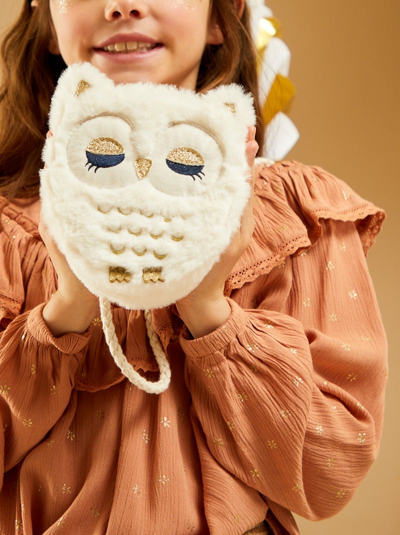 Borsa 'gufo' in pelliccia BEIGE - Kiabi
