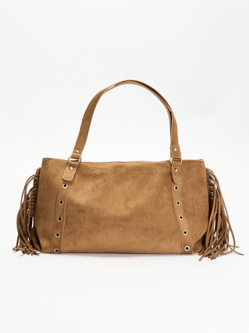 Borsa hobo con frange - Kiabi