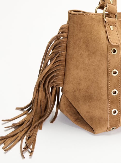 Borsa hobo con frange - Kiabi
