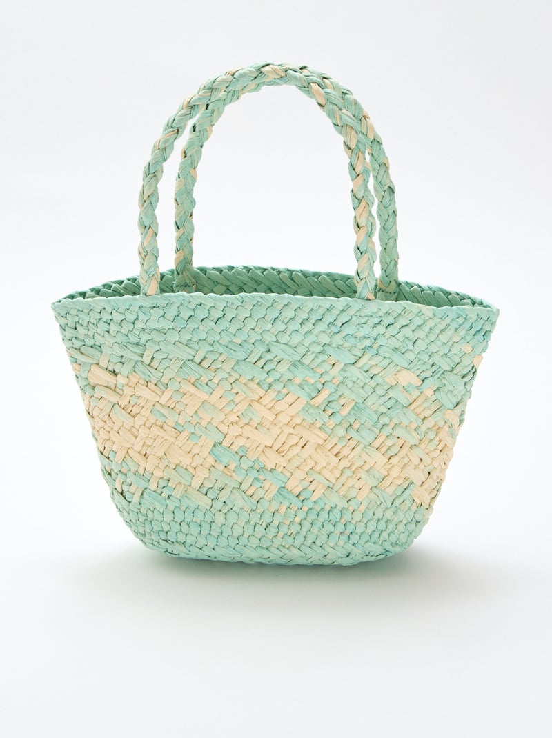 Borsa in carta intrecciata Verde - Kiabi