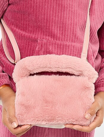 Borsa effetto pelliccia sintetica