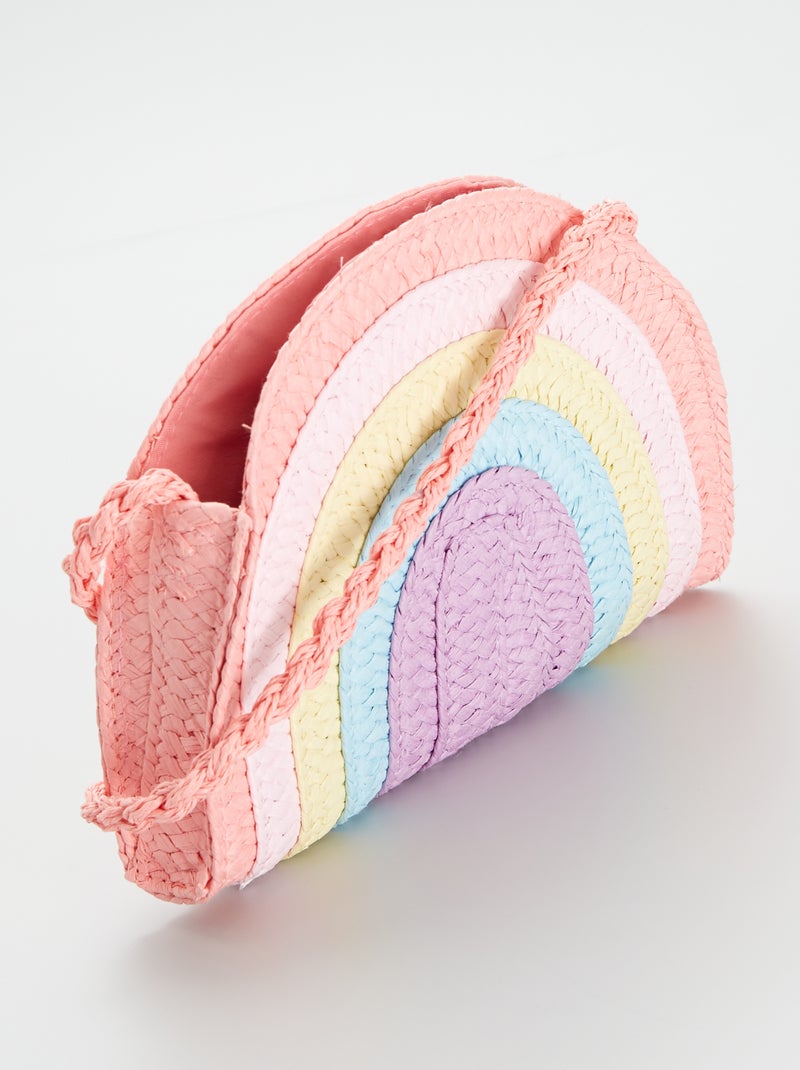 Borsa in paglia 'arcobaleno' multicolore - Kiabi