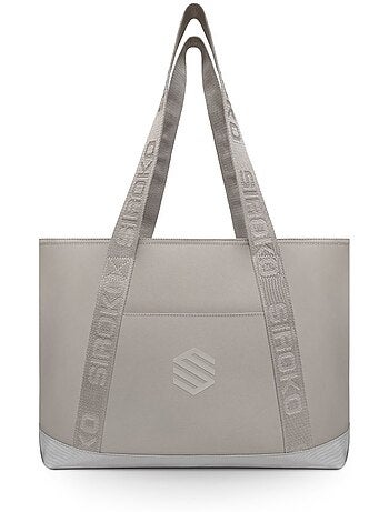 Borsa multiuso da palestra e da viaggio fitness uomo e donna bootcamp light gray