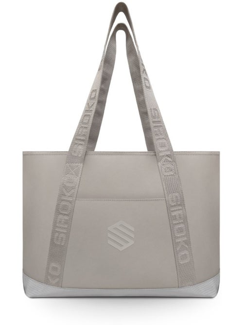 Borsa multiuso da palestra e da viaggio fitness uomo e donna bootcamp light gray - Kiabi