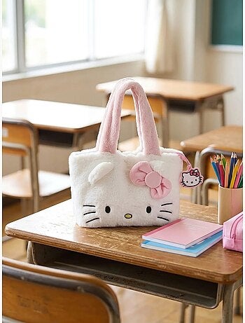 Borsa peluche bambina hello kitty sanrio