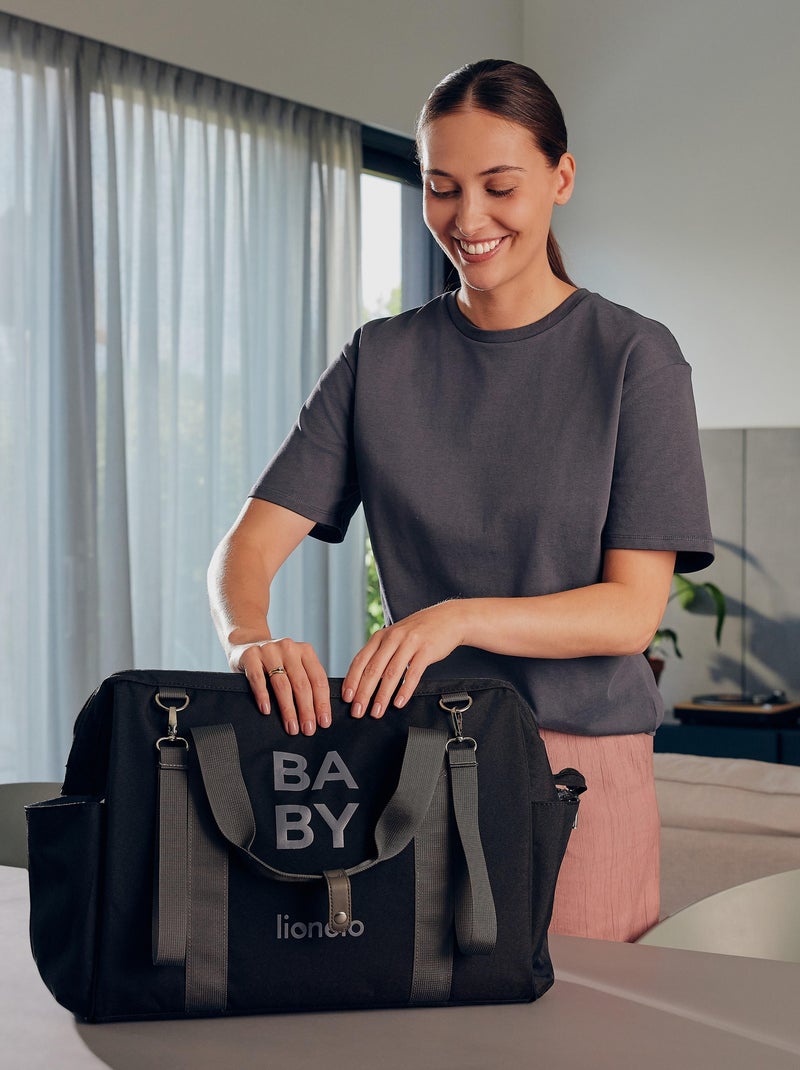 Borsa per pannolini LIONELO Ida Daily - Grande capacità - Tracolla - Materiali di alta qualità Nero - Kiabi