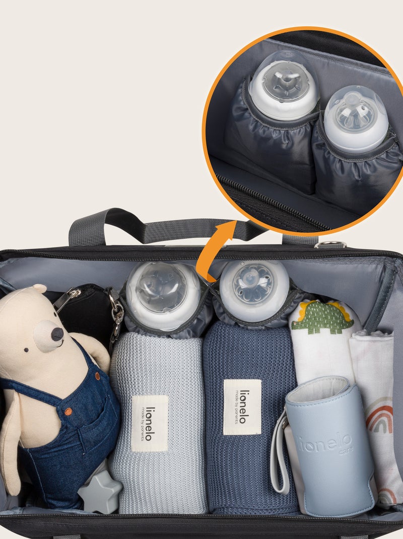 Borsa per pannolini LIONELO Ida Daily - Grande capacità - Tracolla - Materiali di alta qualità Nero - Kiabi