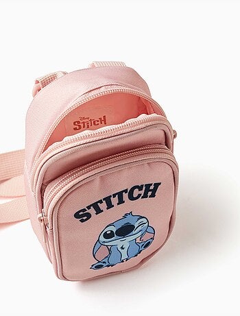 Borsa per telefono con stampa Stitch e tracolla regolabile