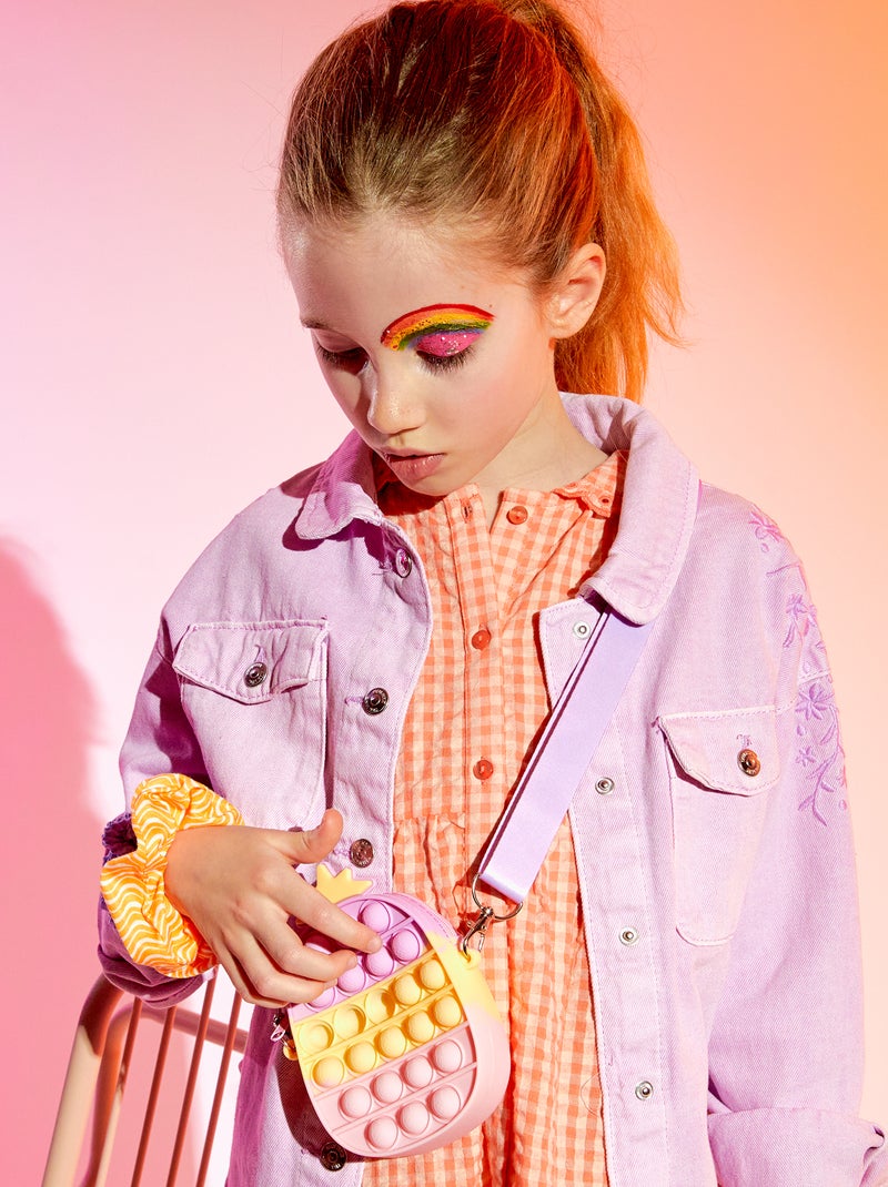 Borsa pop it 'ananas' con tracolla multicolore - Kiabi