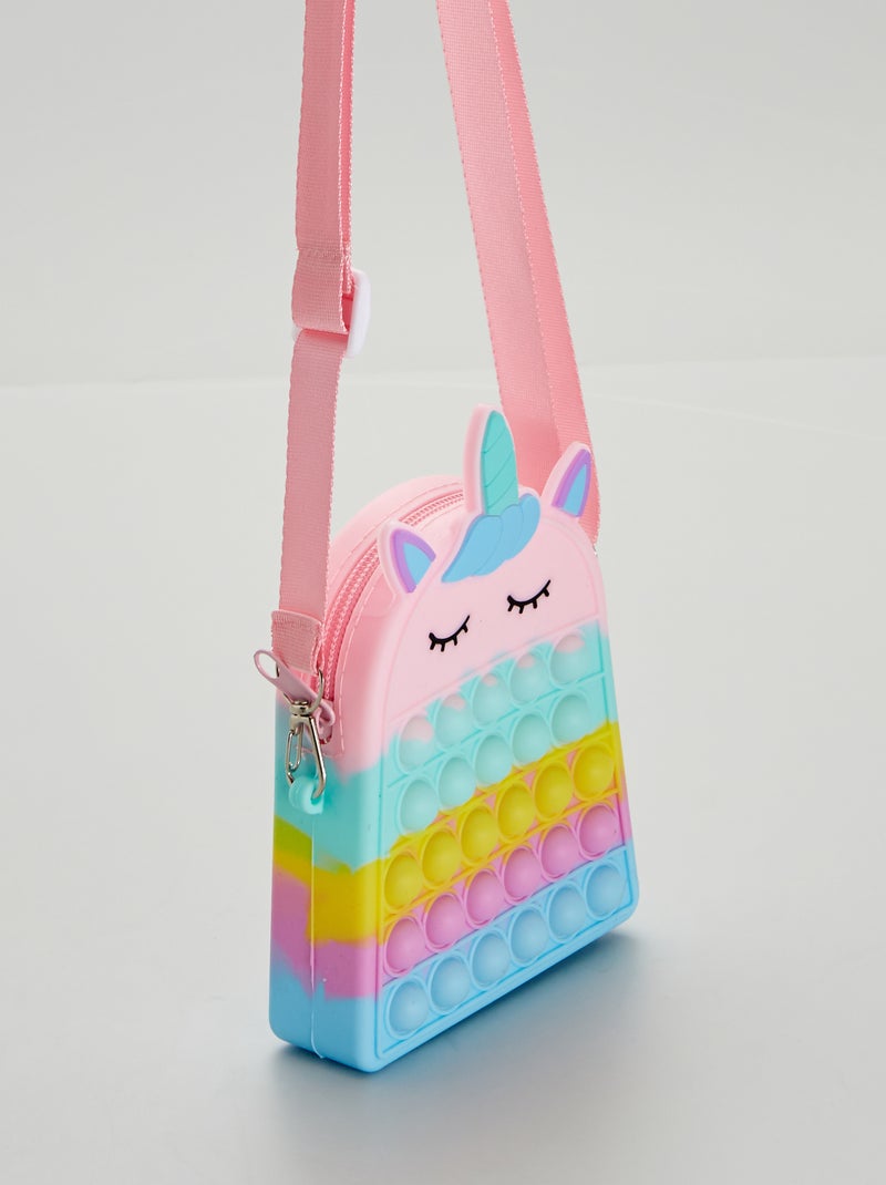 Borsa pop it 'unicorno' con tracolla multicolore - Kiabi