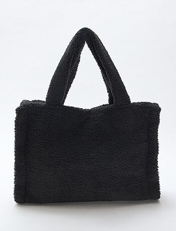 Borsa quadrata effetto montone