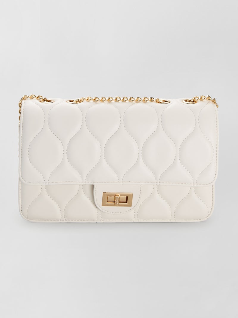 Borsa quilted a tracolla bianco - Kiabi