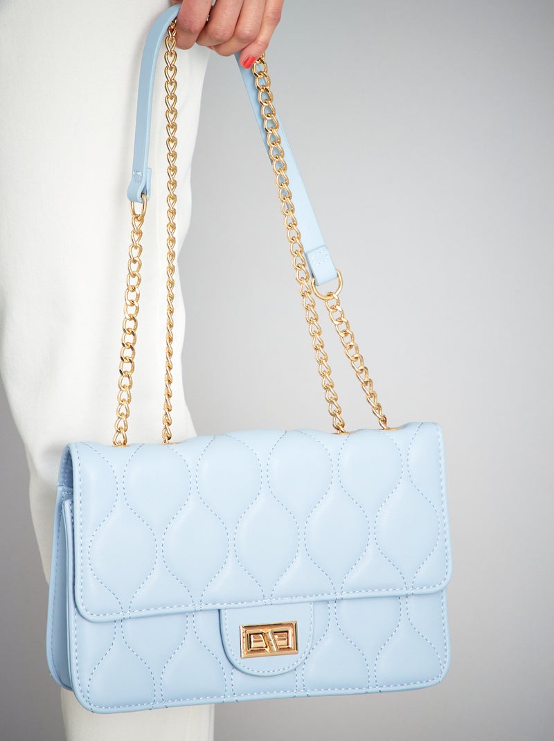 Borsa quilted a tracolla BLU - Kiabi