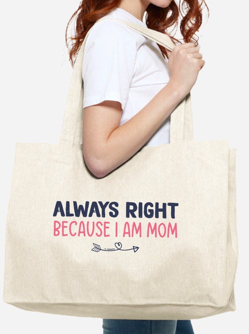 Borsa shopper grande ALWAYS RIGHT MOM - Kiabi