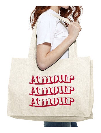 Borsa shopper grande AMOUR FACE