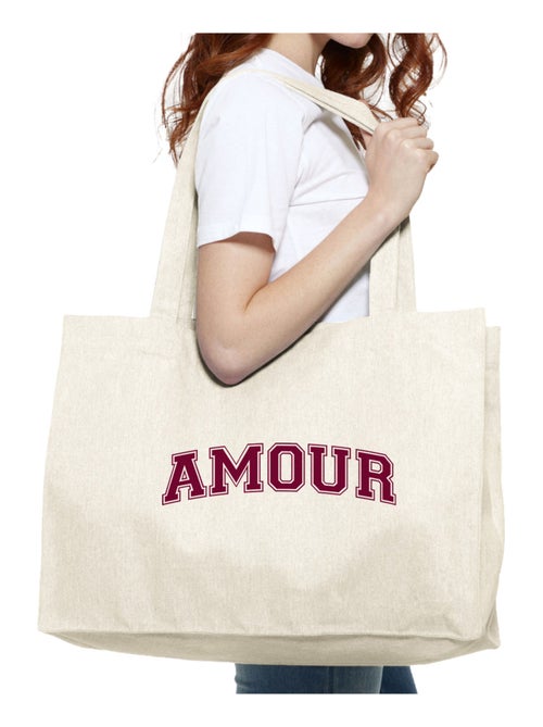 Borsa shopper grande AMOUR TYPO USA - Kiabi