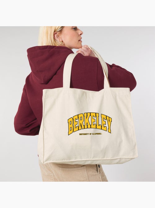 Borsa shopper grande BERKELEY UNIVERSITY YELLOW - Kiabi
