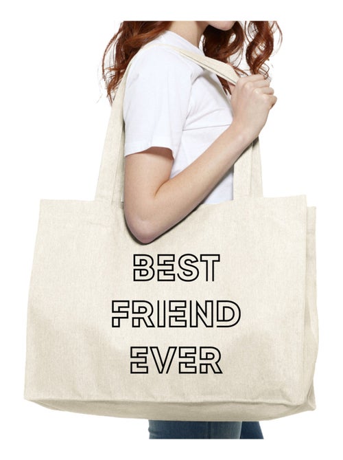 Borsa shopper grande BEST FRIEND EVER - Kiabi