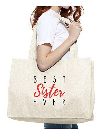 Borsa shopper grande BEST SISTER EVER