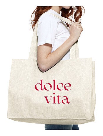 Borsa shopper grande DOLCE VITA ROUGE