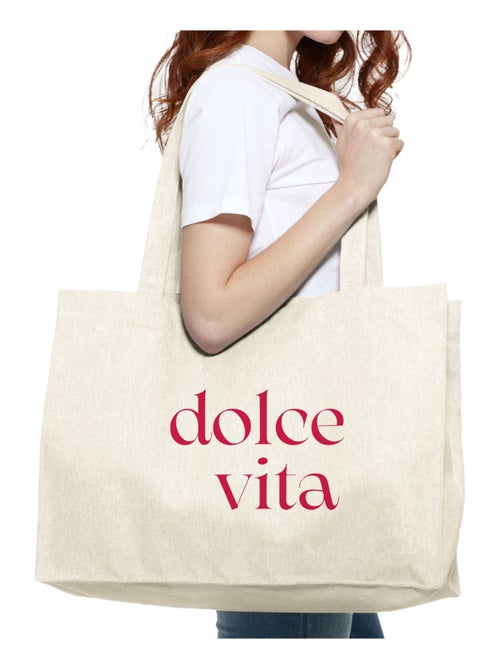 Borsa shopper grande DOLCE VITA ROUGE - Kiabi