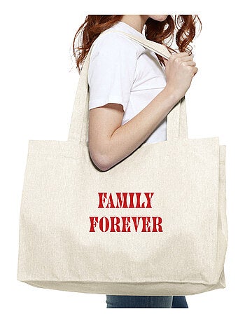 Borsa shopper grande FAMILY FOREVER