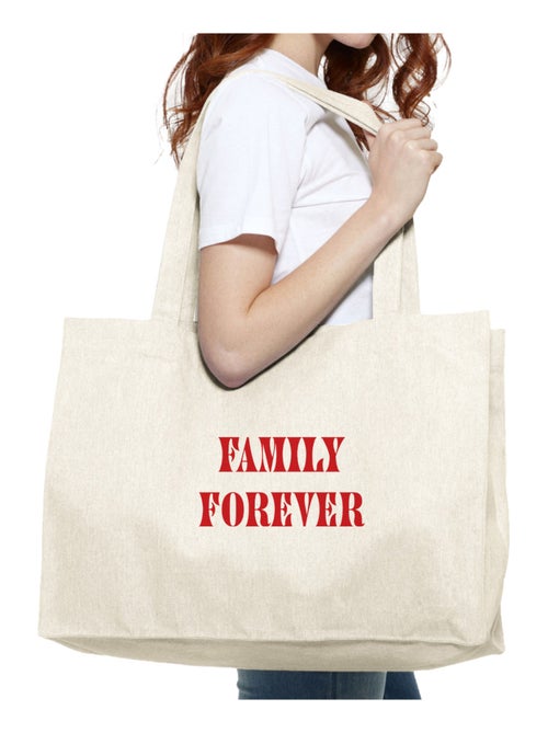 Borsa shopper grande FAMILY FOREVER - Kiabi