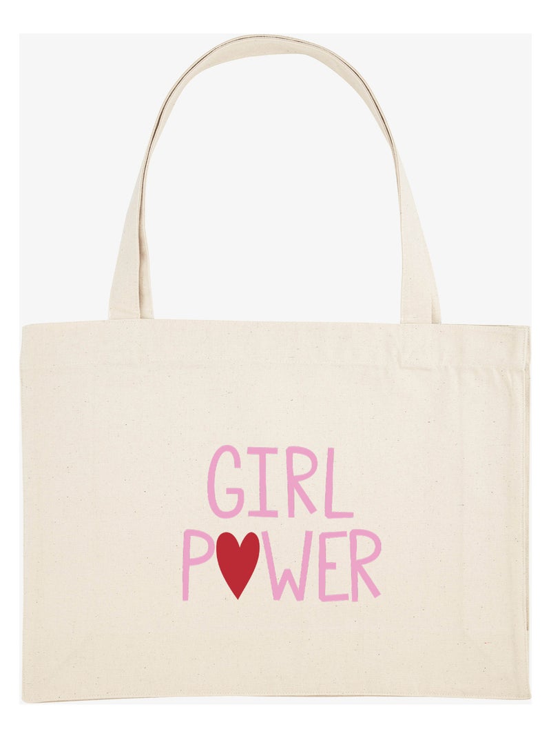 Borsa shopper grande GIRL POWER MPT Beige - Kiabi