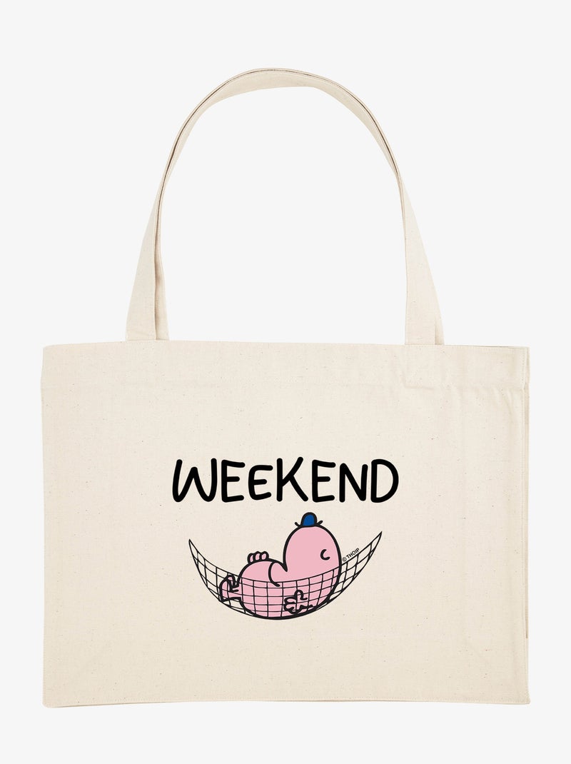 Borsa shopper grande WEEKEND Beige - Kiabi