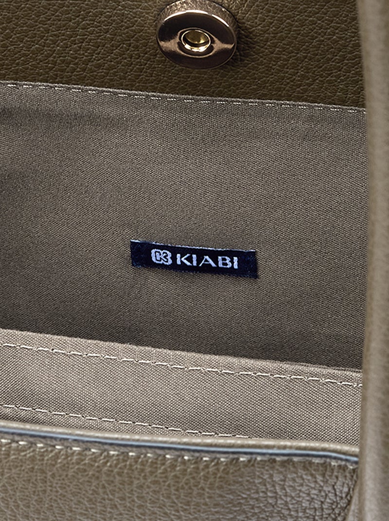 Borsa shopper in similpelle Kaki - Kiabi