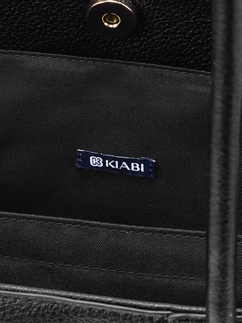Borsa shopper in similpelle Nero - Kiabi