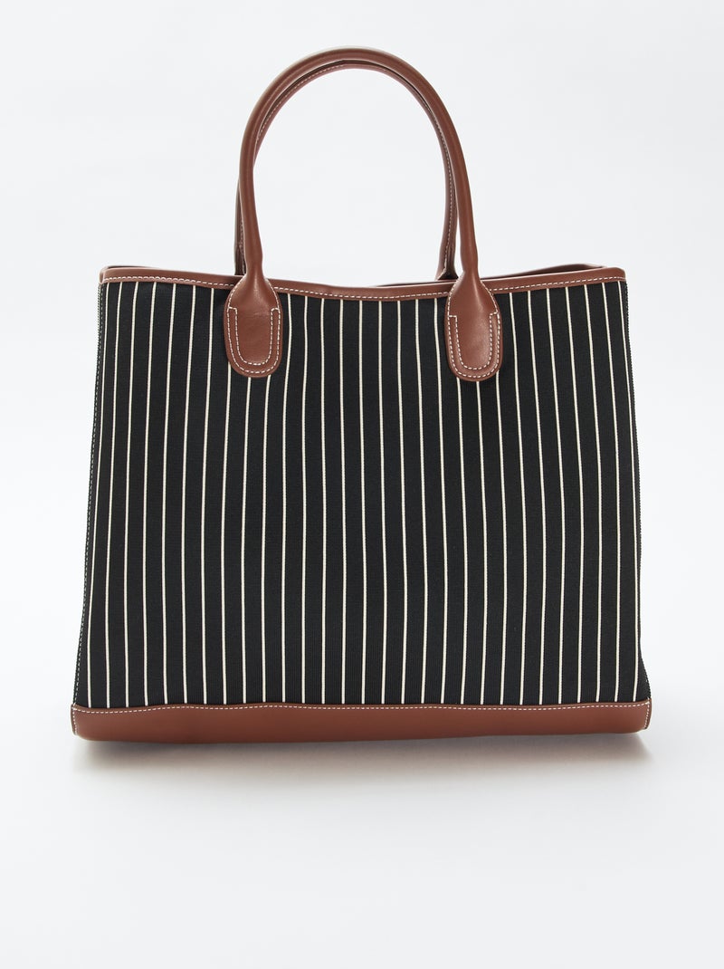 Borsa shopper in tessuto Nero - Kiabi