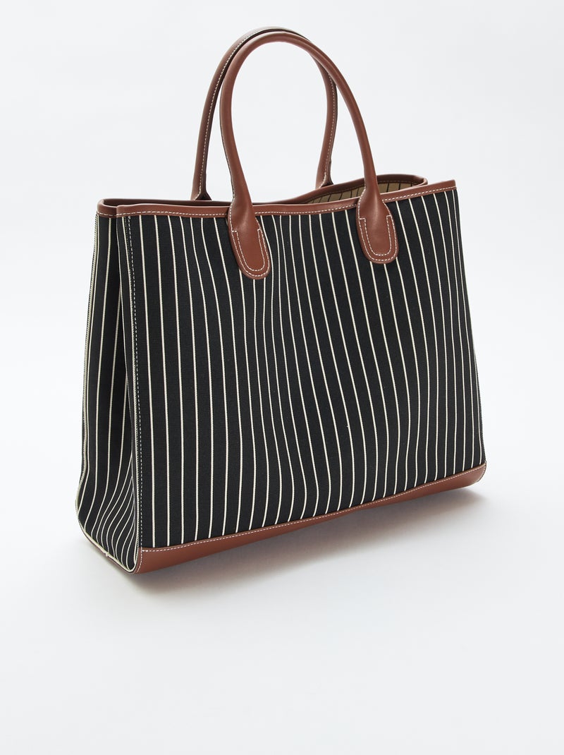 Borsa shopper in tessuto Nero - Kiabi