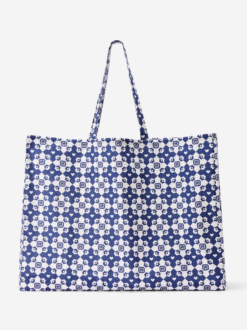 Borsa shopping tipo tote-bag formato XXL - Kiabi Blu - Kiabi