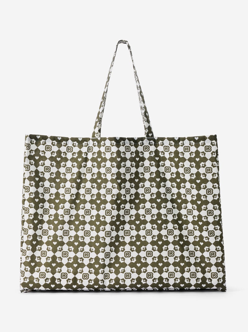 Borsa shopping tipo tote-bag formato XXL - Kiabi Kaki - Kiabi