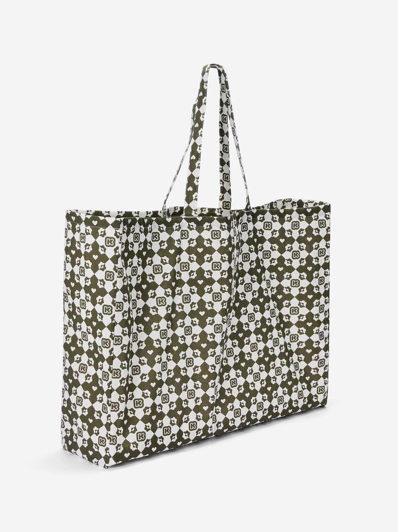 Borsa shopping tipo tote-bag formato XXL - Kiabi Kaki - Kiabi